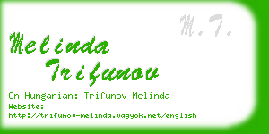 melinda trifunov business card